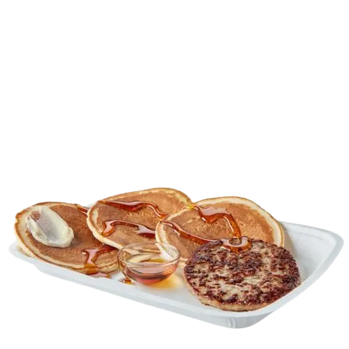 Pancake & Sausage With Syrup
