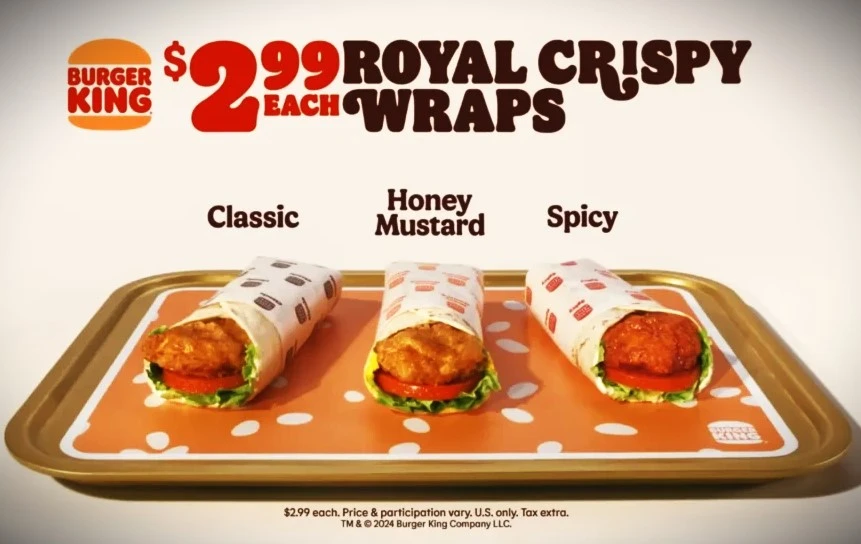 Burger King - wrap of the day
